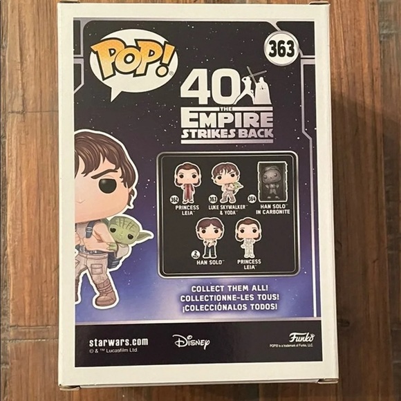 Funko Pop Star Wars 40th Anniversary Luke Training w Yoda NIB! w/ Protector! - Picture 5 of 8